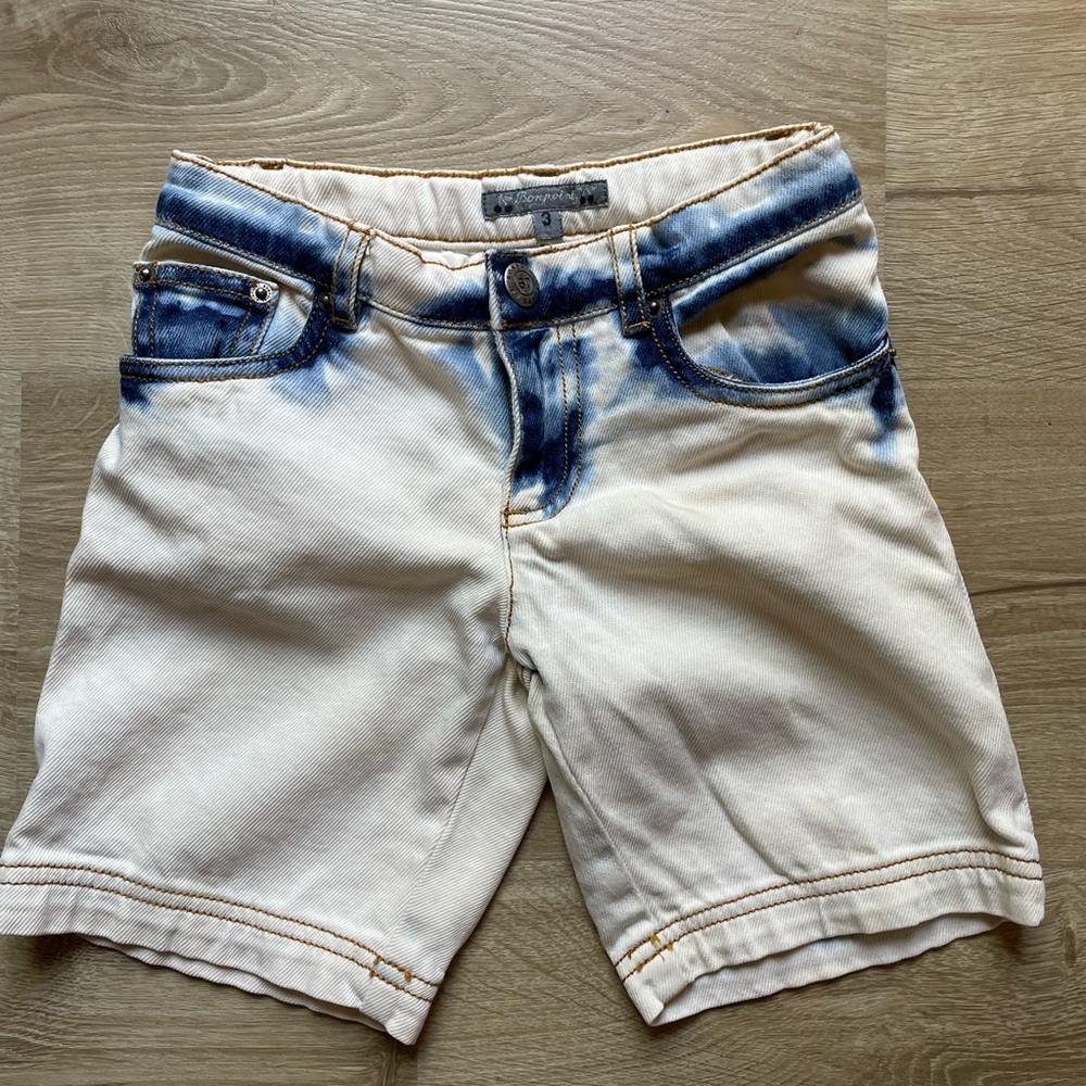 Bonpoint Toddler Boys 3T Acid Wash Jean Shorts